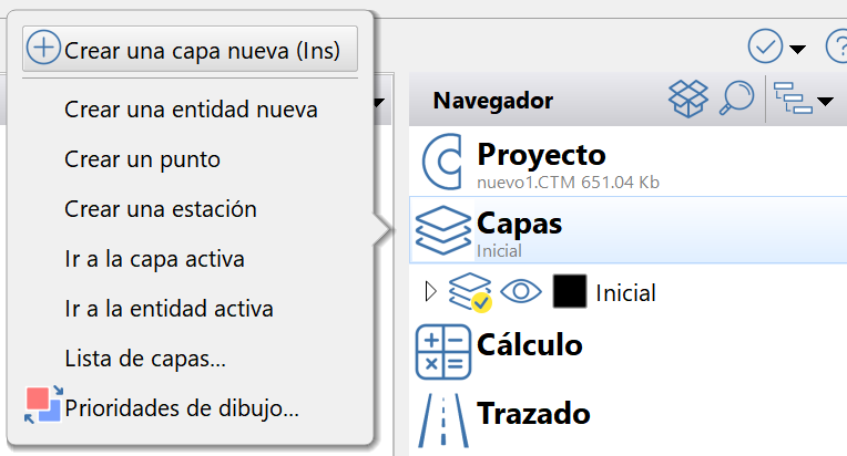 Edición - Capas, acceso desde el navegador