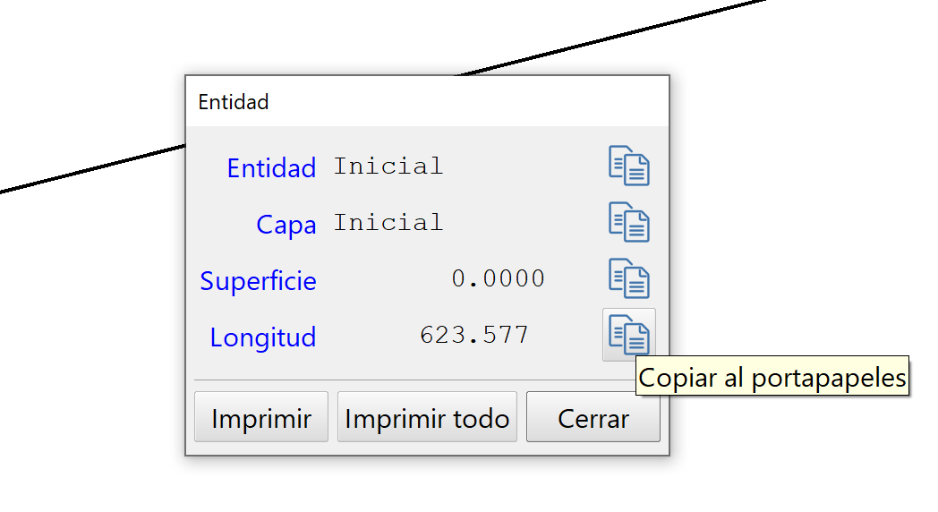 CAD - Información - Dialog de resultados con botón de copia