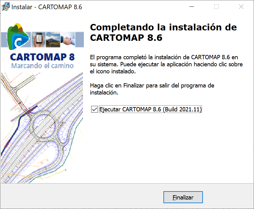 CARTOMAP Classic - Instalación, completada