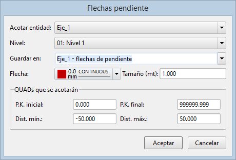 CAD - Acotaciones - Flechas de pendiente (2015.04)