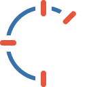 Dibujo - Arcos - Dividir, icono