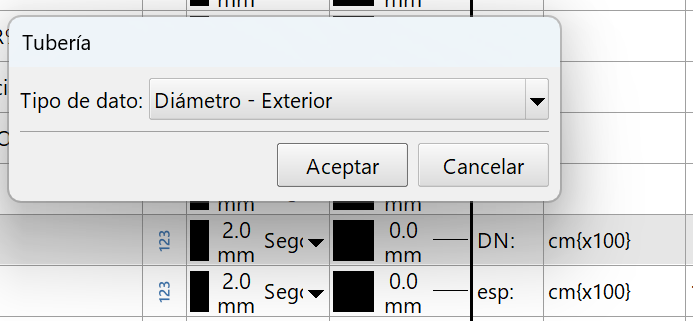 Contenido transversal - Tuberías, factor de conversión