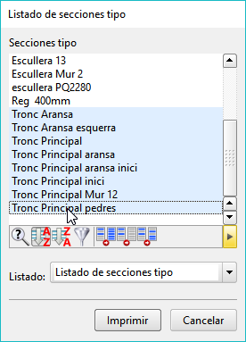 Listados - Secciones tipo - Dialog Listados - Secciones tipo - Dialog