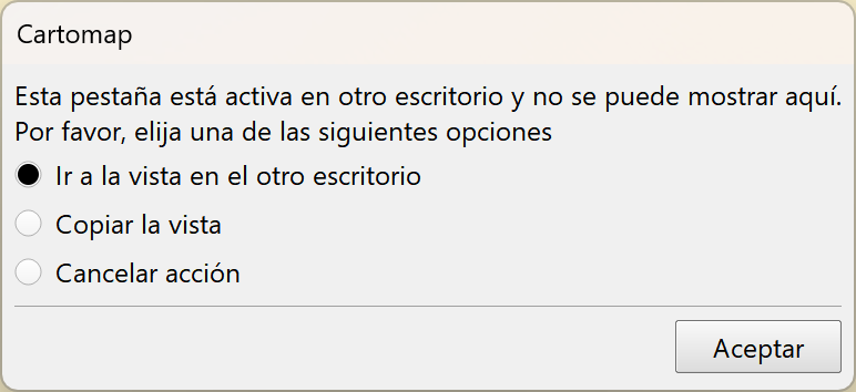 Vistas - Cuestiones generales - Nuevo escritorio, cambio de vista