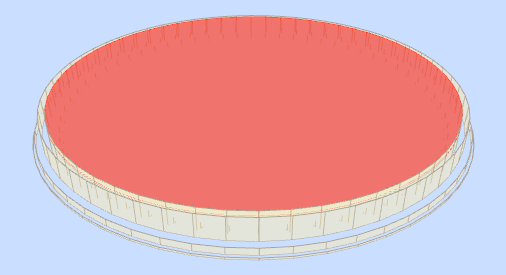 Obras de fábrica - Geometría - Circular, bloques, base