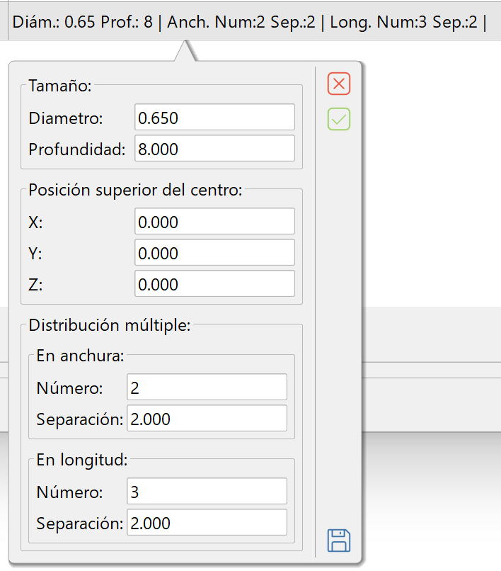 Obras de fábrica - Geometría - Cilíndrica, edición