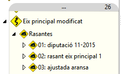 Navegador - Trazado - Rasantes - Lista numerada Navegador - Trazado - Rasantes - Lista numerada