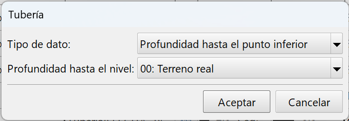 Contenido transversal - Tuberías, tipo profundidad, nivel
