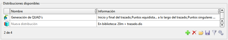 Perfiles - Edición de contenido longitudinal - Biblioteca de datos