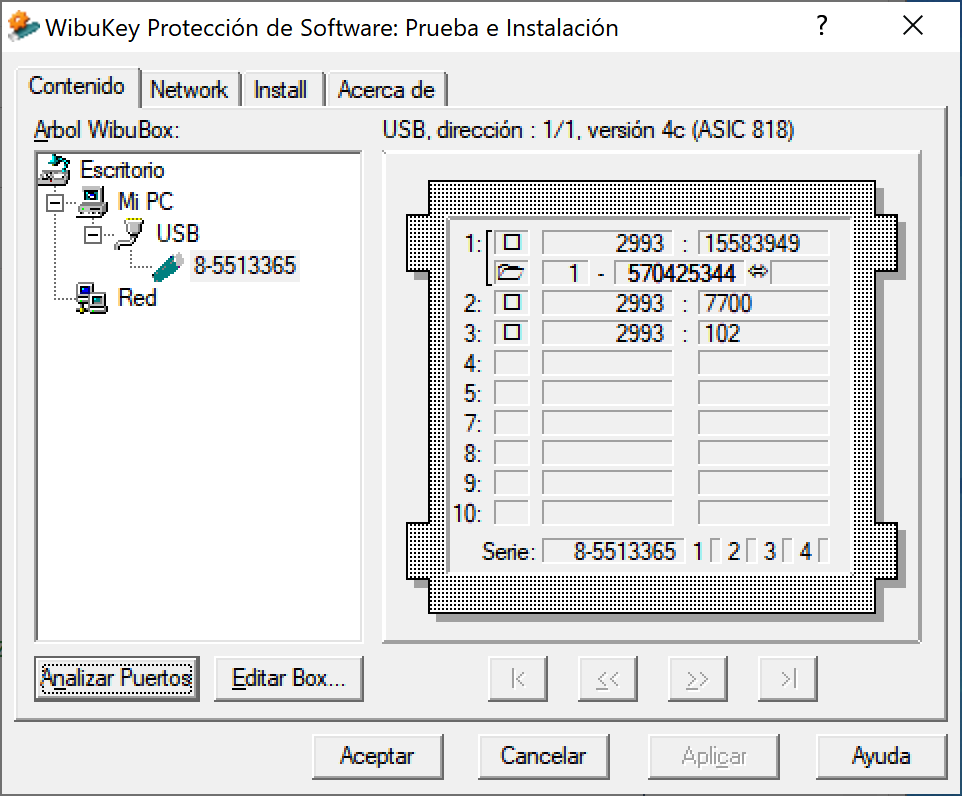 CARTOMAP Classic - Problemas - Desinstalar driver incorrecto, wibu contenido