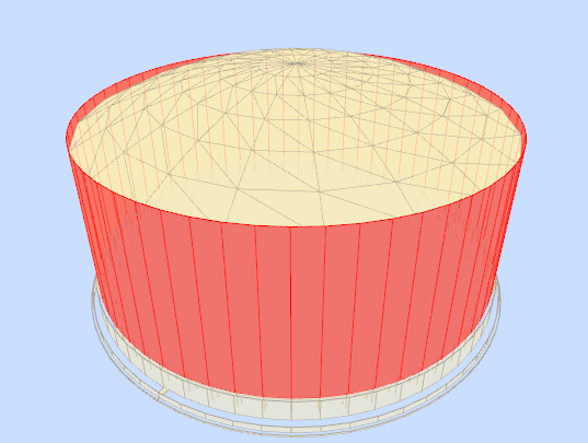 Obras de fábrica - Geometría - Circular, bloques, pared