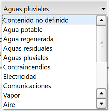 Obras de fábrica - Pozos - Datos generales, tipos de contenido