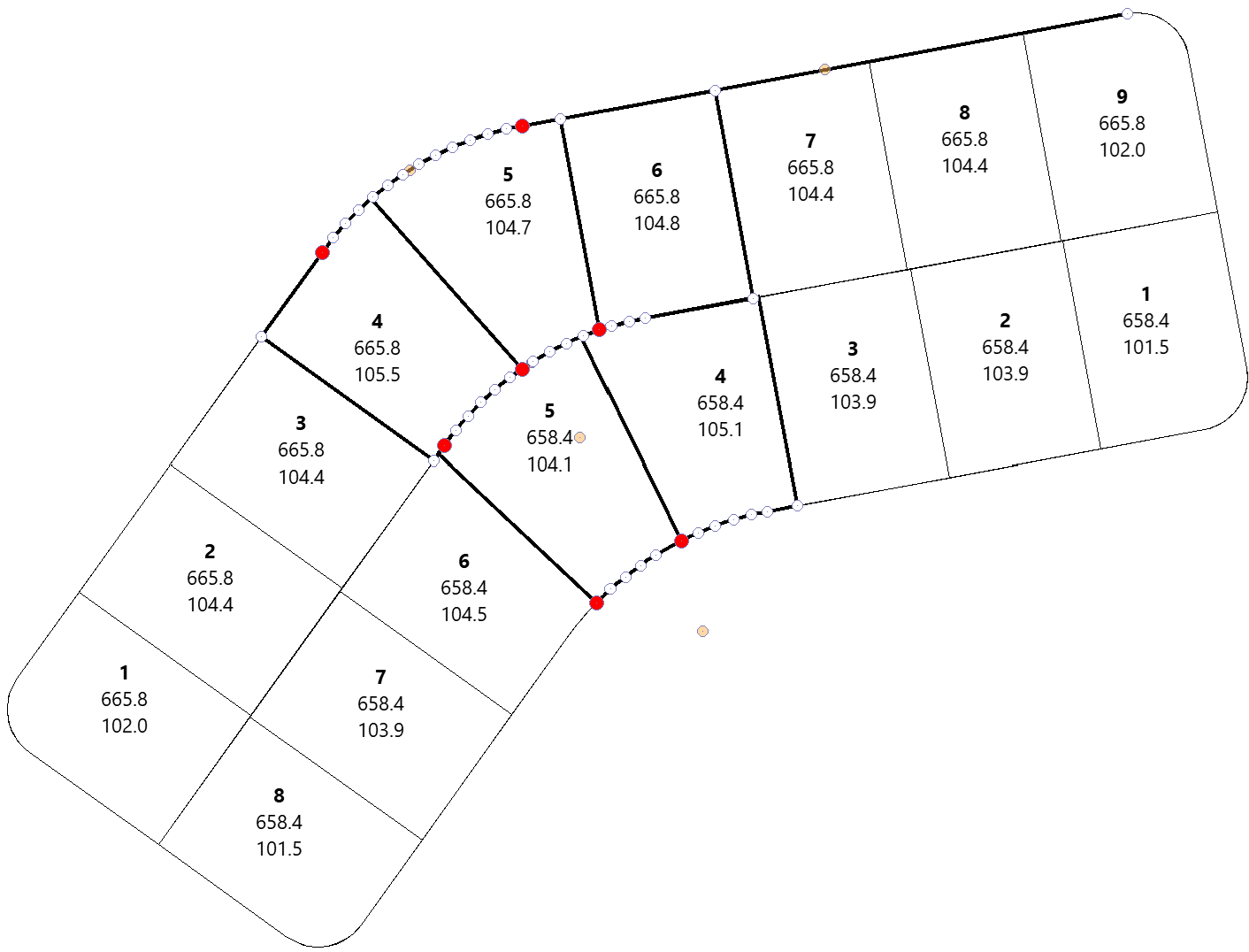 Parcelaciones - Editar lote, selección múltiple gráfica