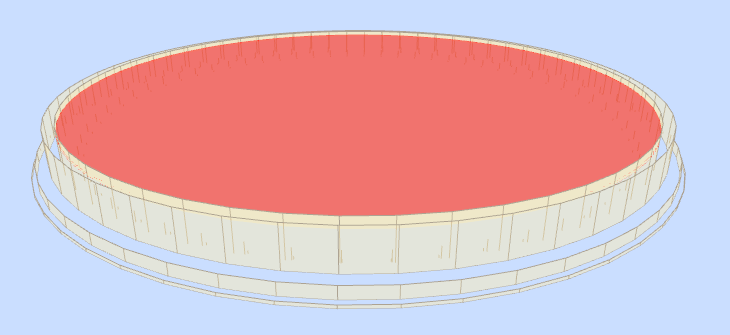 Obras de fábrica - Geometría - Circular, bloques, solera