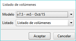 Modelo geotécnico - Listado de volúmenes Modelo geotécnico - Listado de volúmenes