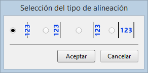 Perfiles - Edición de contenido longitudinal - Posición, dialog