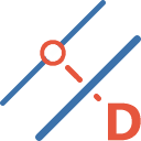 Dibujo - Lineas - Paralela a una distancia, icono