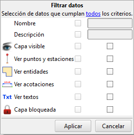 filtrar datos capas