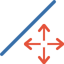 Dibujo - Lineas - Mover, icono