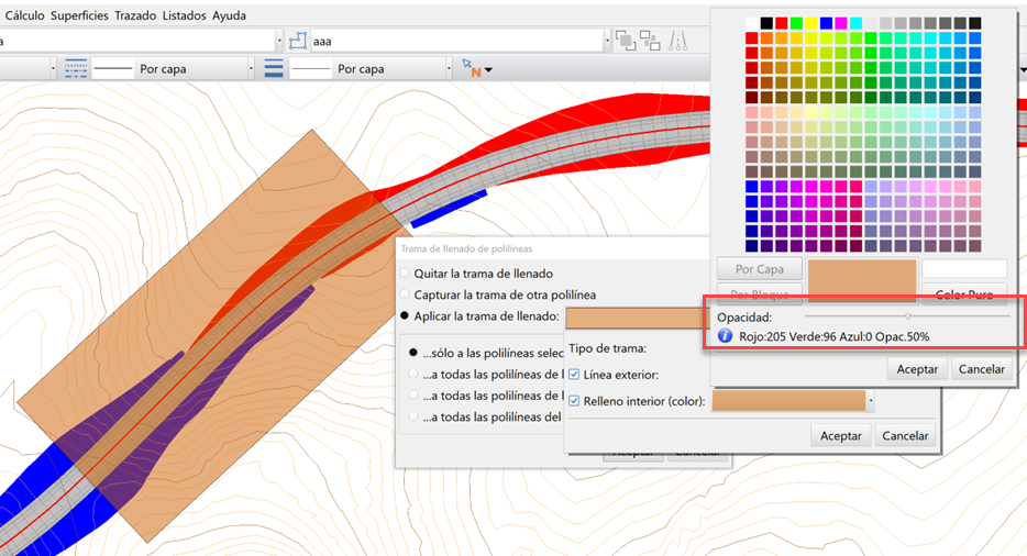 GUI - Colores transparentes, dialog