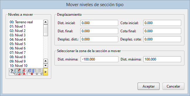 Trazado - Editor secciones - Mover niveles, dialog (2015.04)