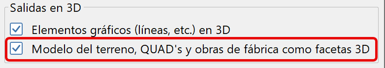 Exportación - DWG-DXF - Dialog, salidas 3D