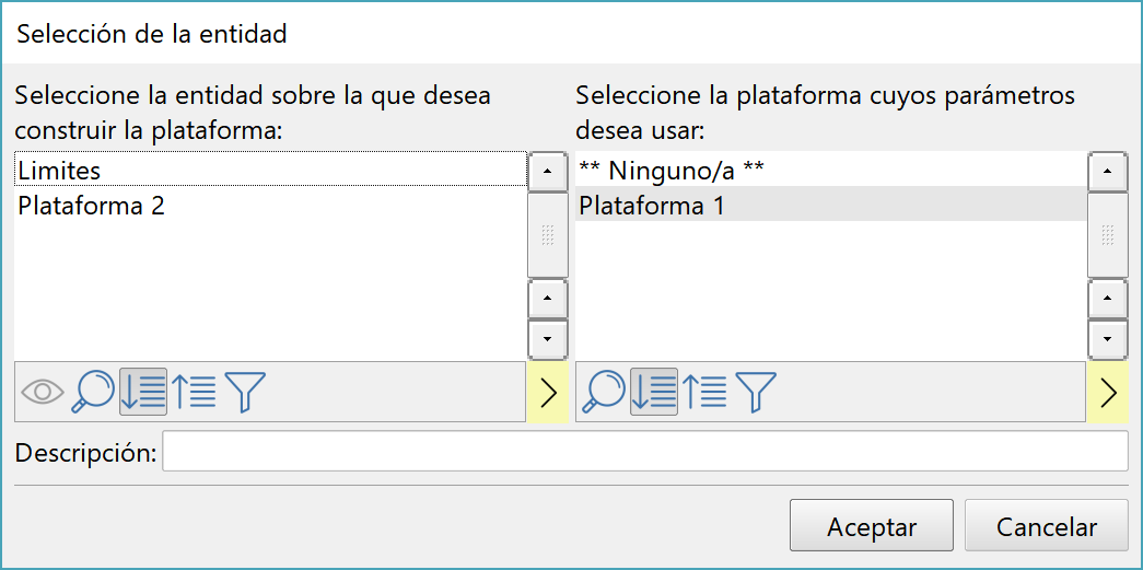Superficies - Plataformas, copiar