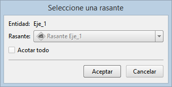 CAD - Acotaciones - Vértices de rasante, dialog