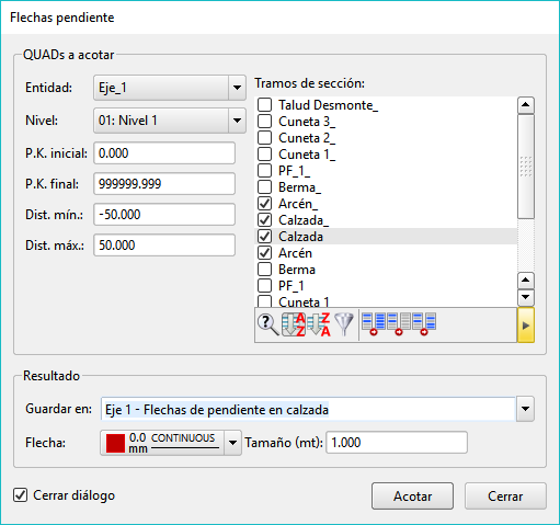 CAD - Acotaciones - Flechas de pendiente (2017.06)