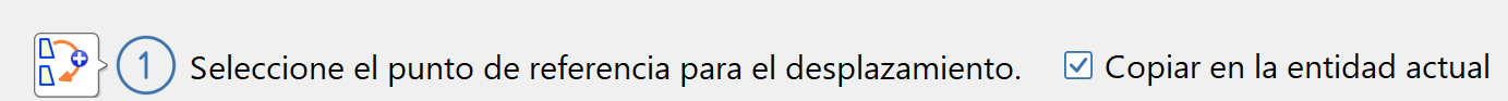CAD - Edición múltiple - Copiar, barra de seguimiento