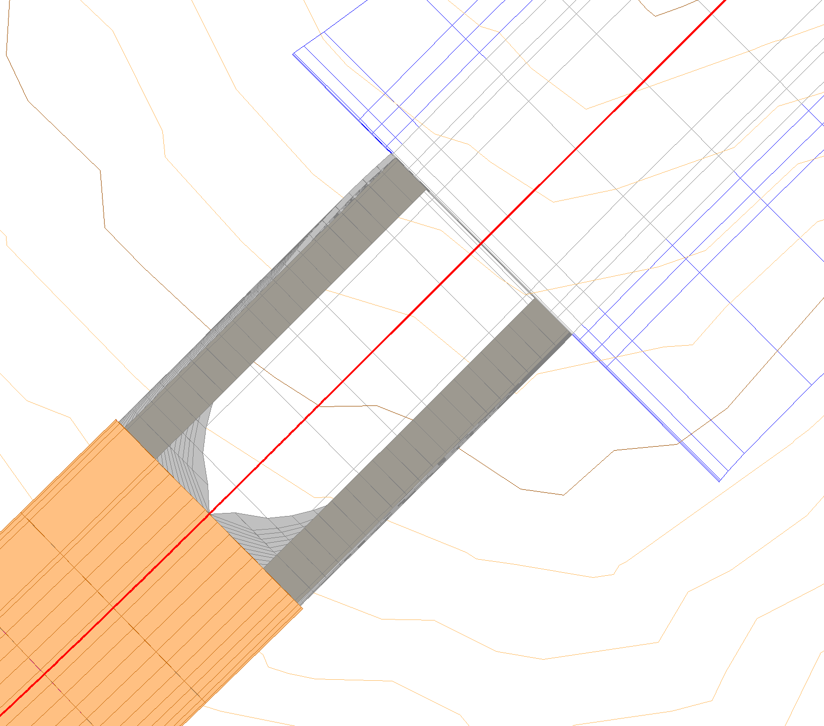 Obras de fábrica - CAD - Acceso túnel