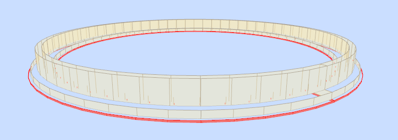 Obras de fábrica - Geometría - Circular, bloques, cimentación - solera