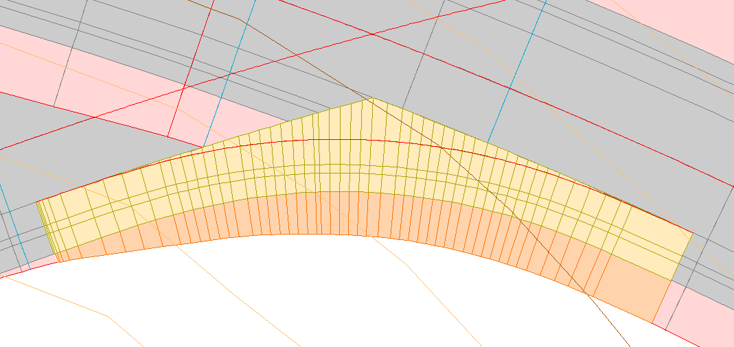 Trazado - Entronques, definición de un entronque, resultado sin proyección 3d