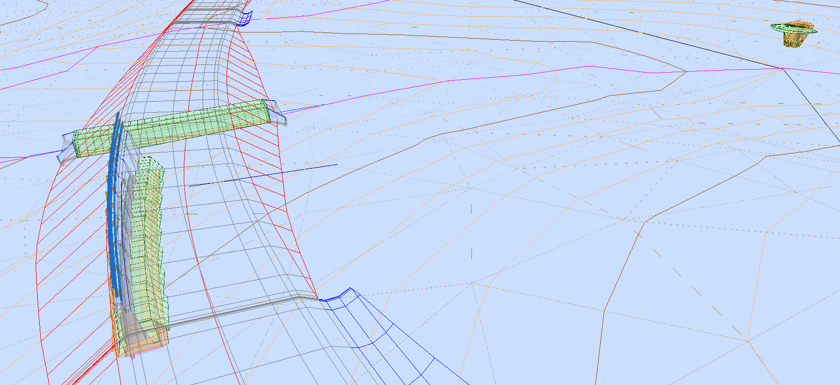Obras de fábrica - Vista 3D