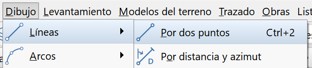 Edición - Accesos directos, ejemplo barra de menú
