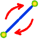 CAD - Lineas - Inversa, icono
