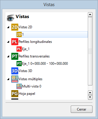 Vista - Hoja papel - Selector de vistas Vista - Hoja papel - Selector de vistas