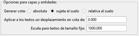 Archivo - Exportar - KML, dialog, desplazamiento textos en cota
