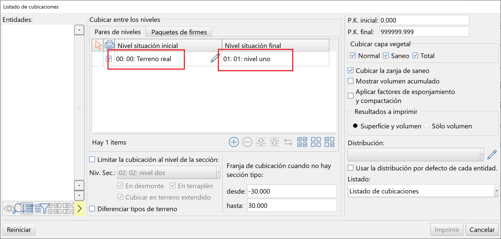 GUI - Niveles con numeración duplicada