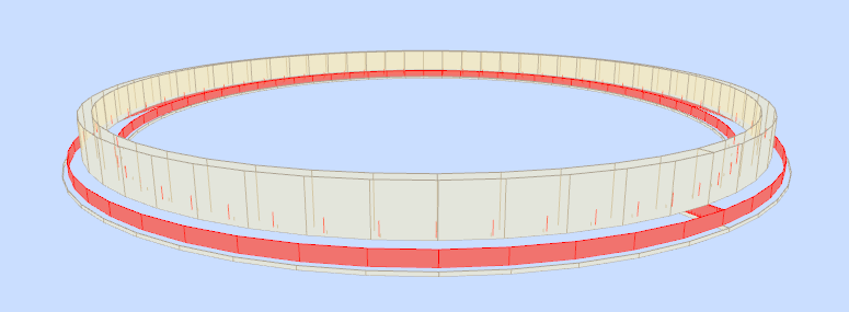 Obras de fábrica - Geometría - Circular, bloques, cimentación - zapata