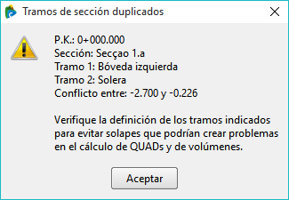Superficies - Cálculo de QUADs - Aviso de solape Superficies - Cálculo de QUADs - Aviso de solape