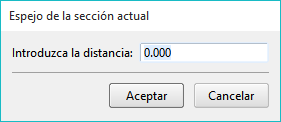 Trazado - Editor secciones - Sección en espejo Trazado - Editor secciones - Sección en espejo