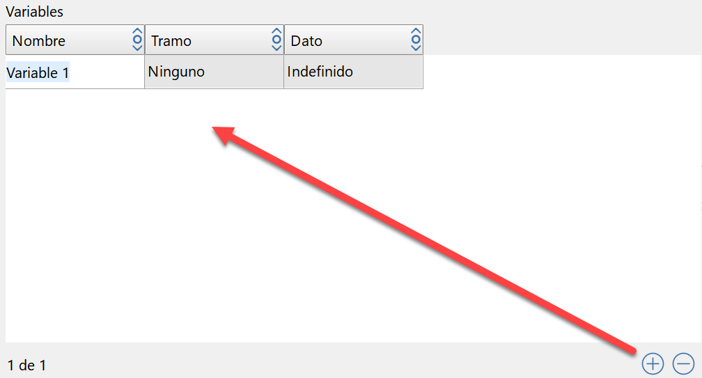 Trazado - Editor secciones - Añadir variable