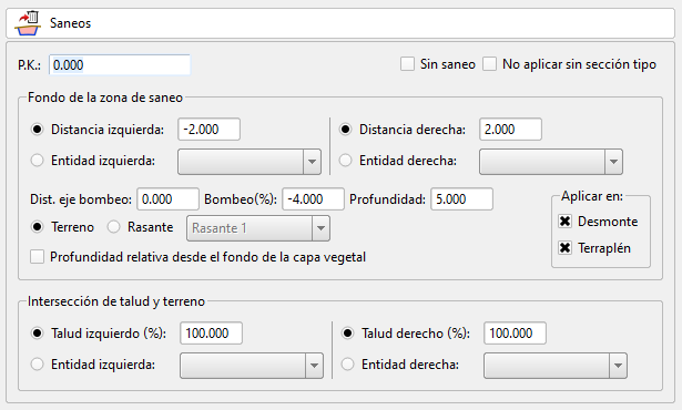 Trazado - Edición unificada de asignaciones - Asignación de saneo Trazado - Edición unificada de asignaciones - Asignación de saneo