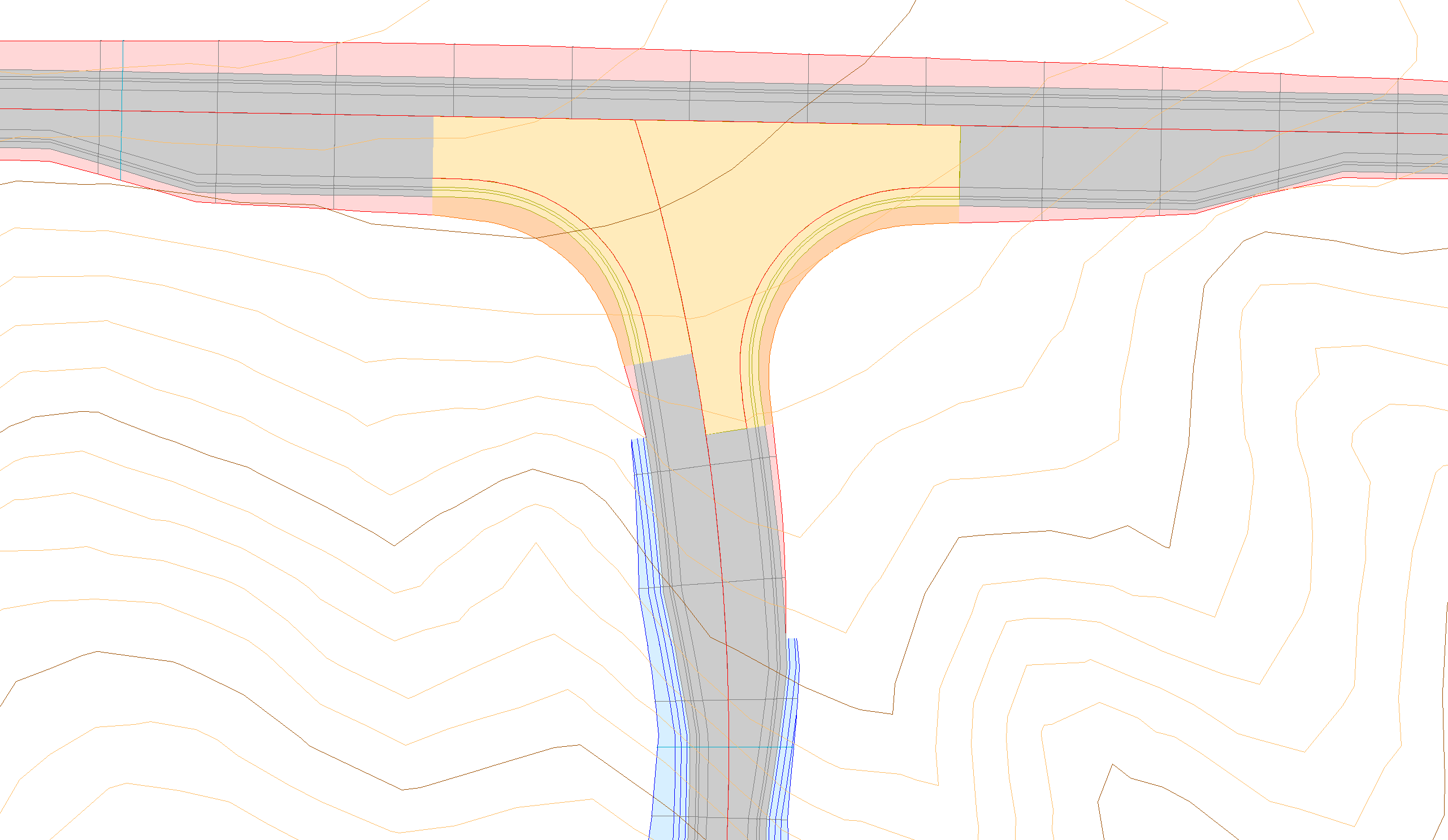 Trazado - Entronques - Caso práctico – Enlace en T - Modificación segundo entronque, resultado