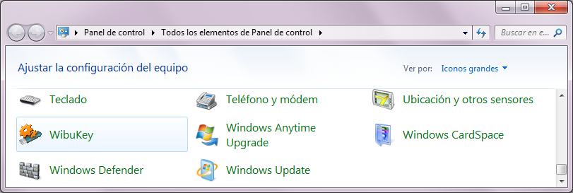 CARTOMAP Classic - Problemas - Abrir contexto - Panel de control
