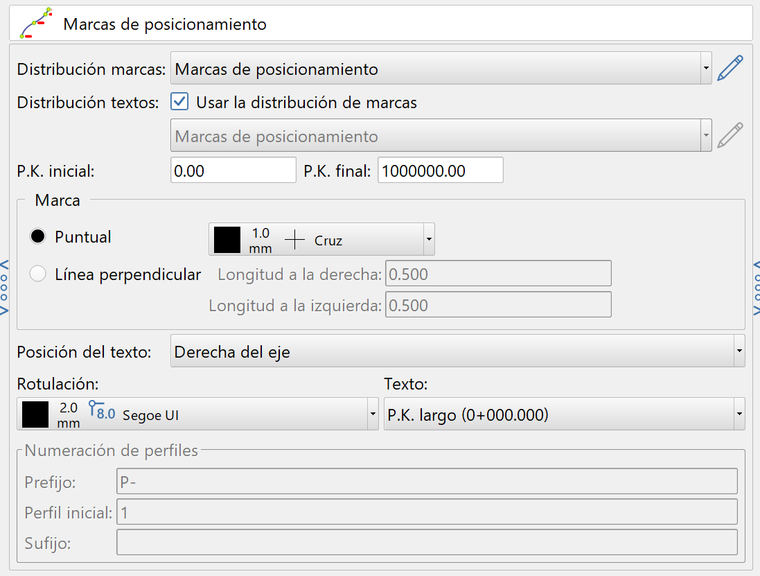 Edición - Lista de entidades - Editor de entidades auxiliares, zona de parámetros