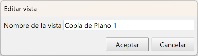 Vistas - Cuestiones generales - Crear vista, copiar dialog