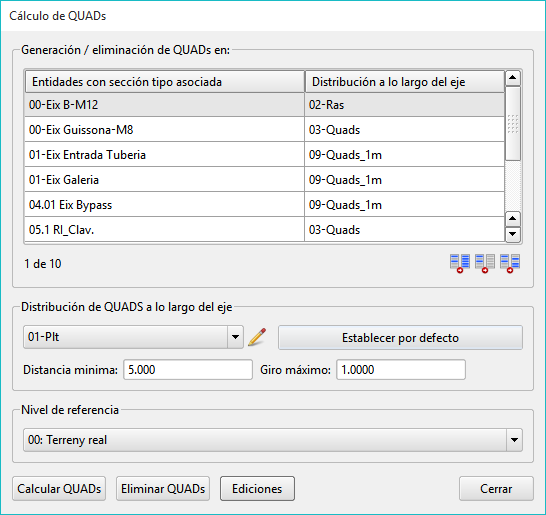 Superficies - Cálculo de QUADs - Pantalla Qt Superficies - Cálculo de QUADs - Pantalla Qt
