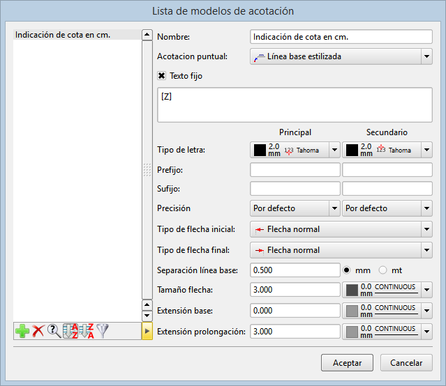 CAD - Acotaciones - Editor de estilos